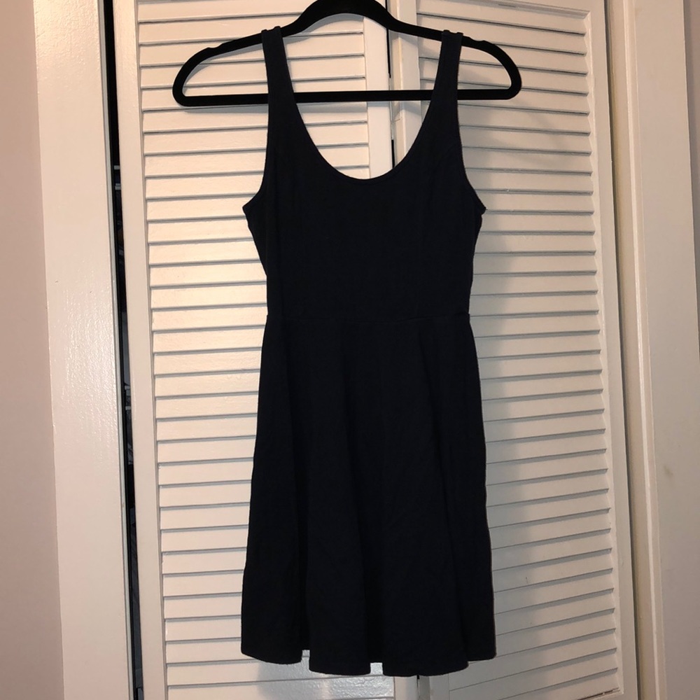 Navy Blue Skater Dress